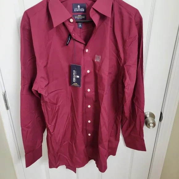 Stafford | Shirts | Mens Long Sleeve Dress Shirt | Poshmark